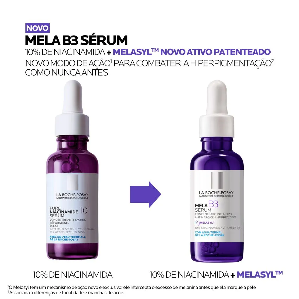 Sérum Concentrado Intensivo La Roche-Posay Mela B3 30ml - Drogaria