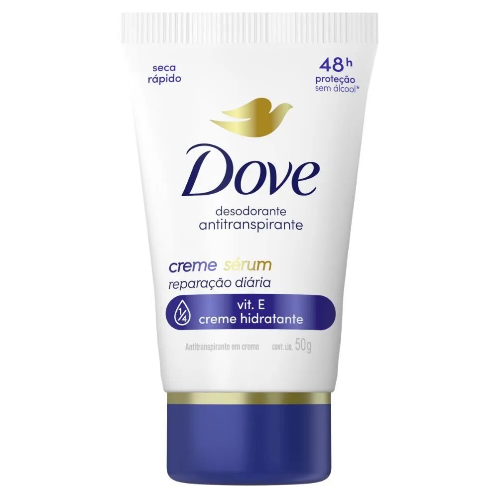 Desodorante Dove Antitranspirante Creme Sérum Reparação Diária 50g
