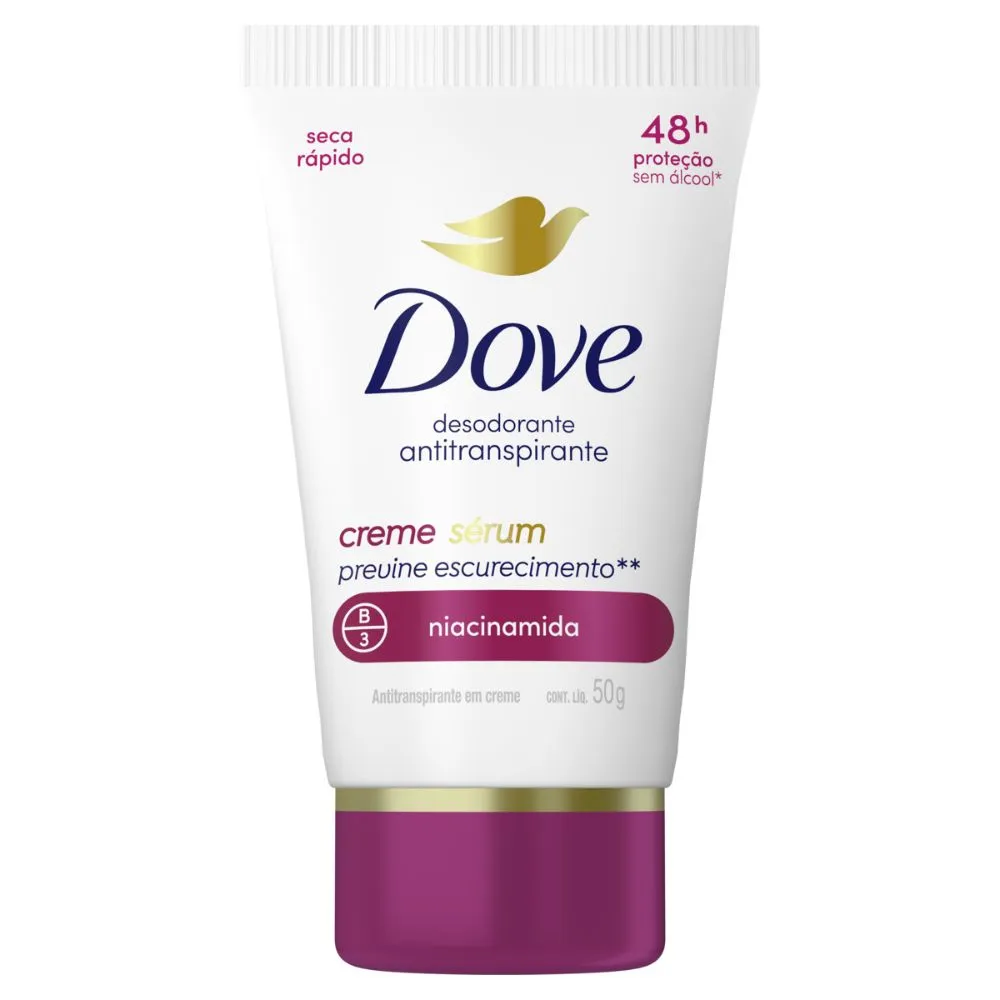 Desodorante Dove Antitranspirante Creme Sérum Previne Escurecimento 50g