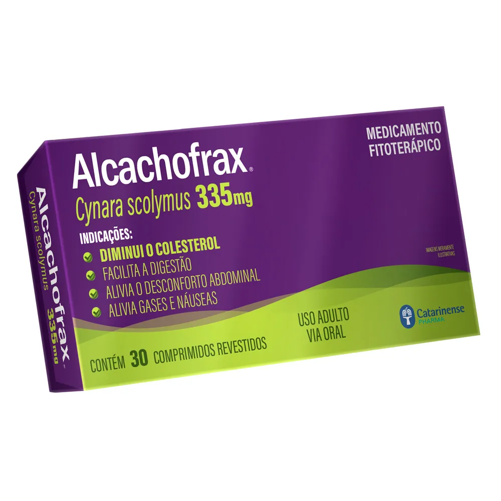 Alcachofrax 335mg com 30 Comprimidos Revestidos