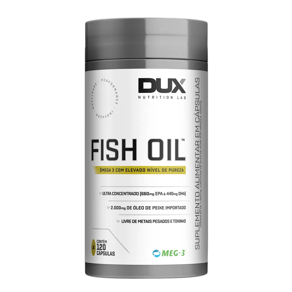 Fish Oil Ômega 3 Dux Nutrition Lab com 120 Cápsulas