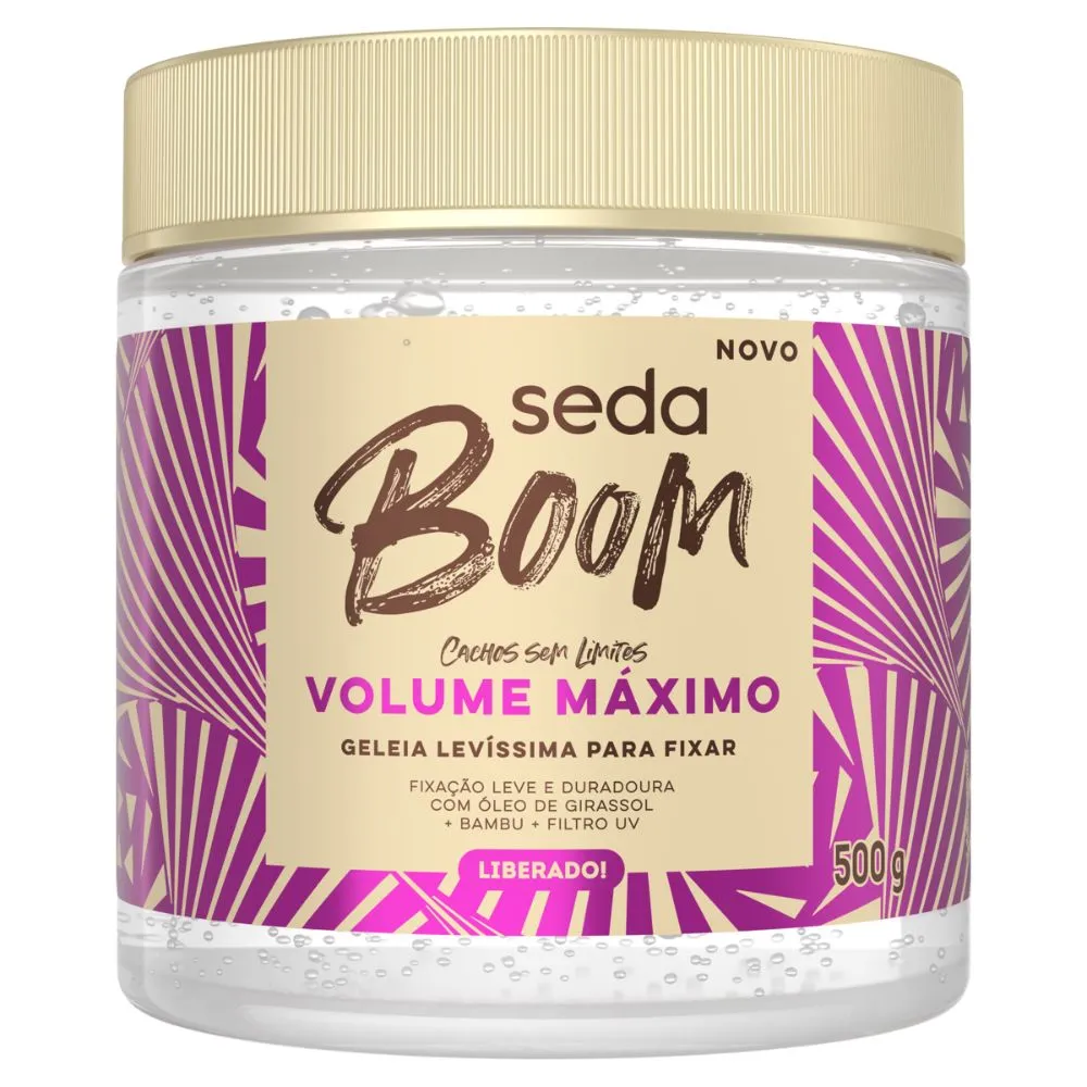 Geleia Seda Boom Volume Máximo 500g