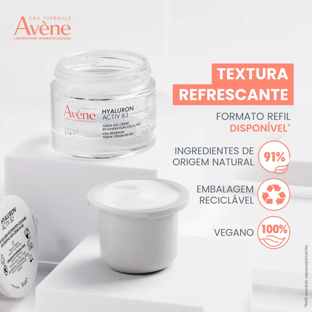 Hyaluron Activ B3 Avène Aqua Gel Creme Renovador Celular Anti