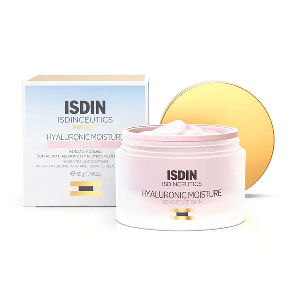 Creme Anti-Idade Isdin Isdinceutics Hyaluronic Moisture Sensitive Skin 50g
