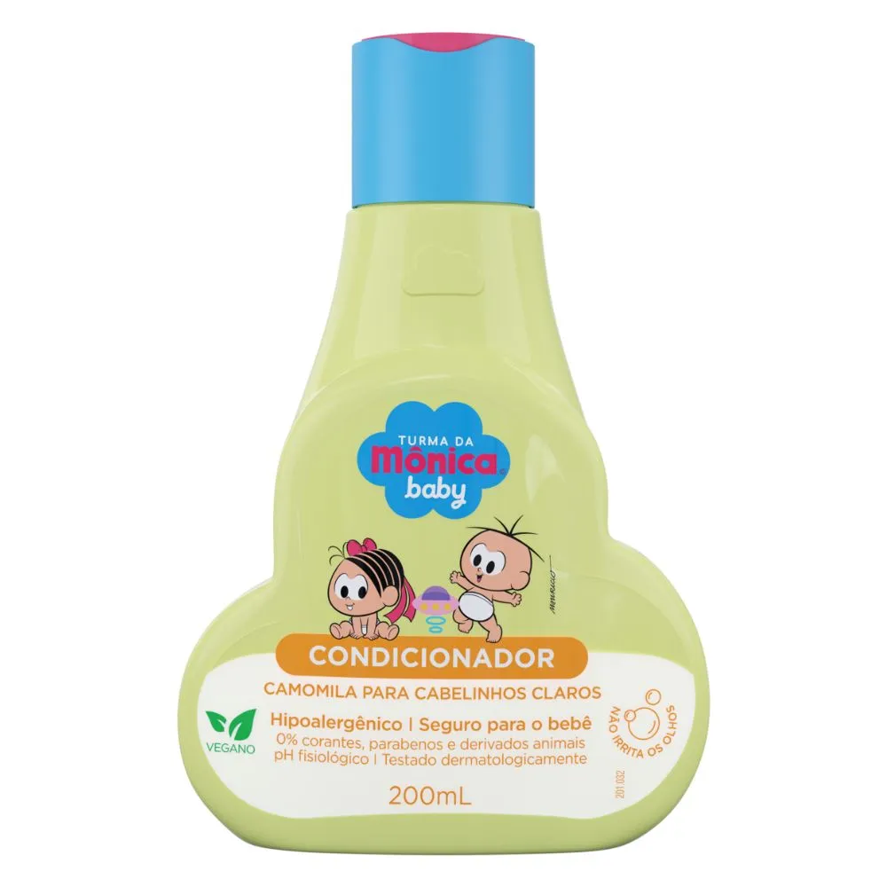 Condicionador Camomila Turma da Mônica Baby Cabelinhos Claros 200ml