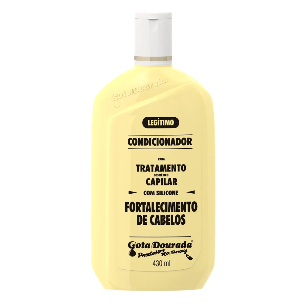 Condicionador Gota Dourada com Silicone Fortalecimento de Cabelos 430ml