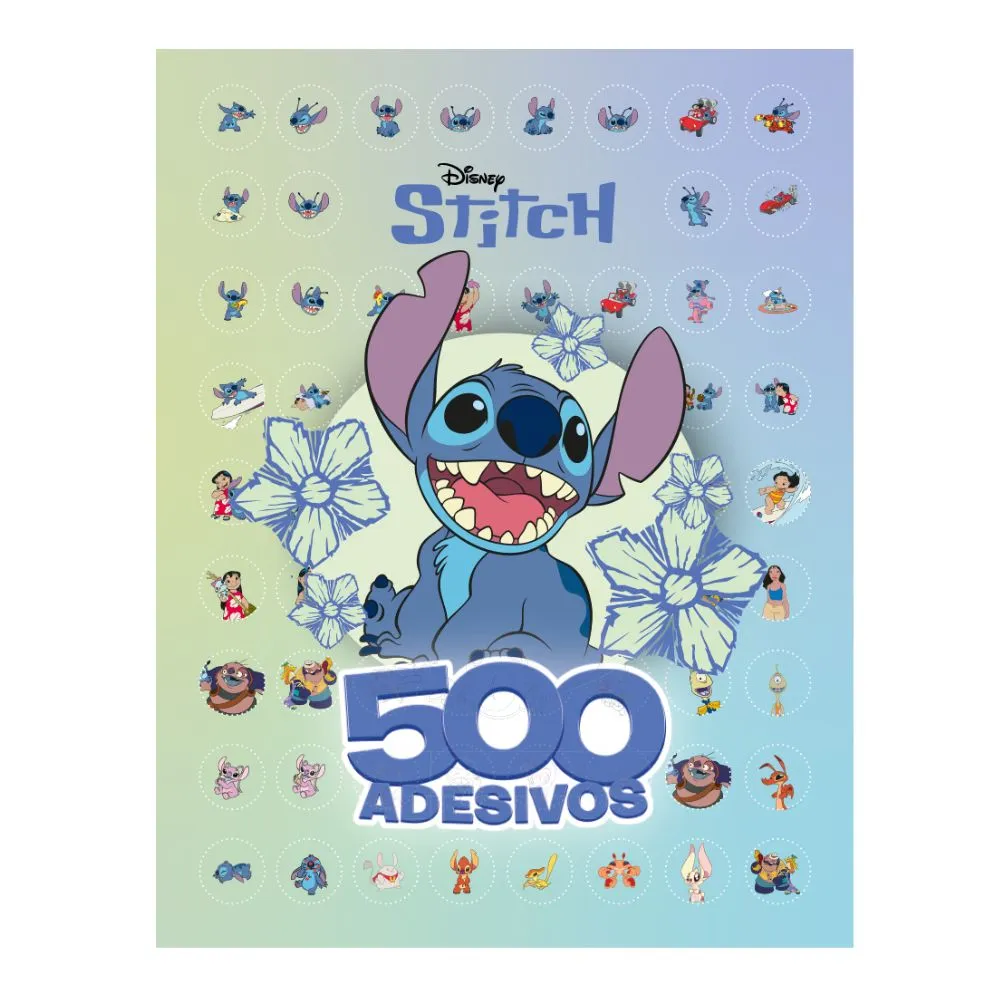 Livro Culturama Disney Stitch com 500 Adesivos