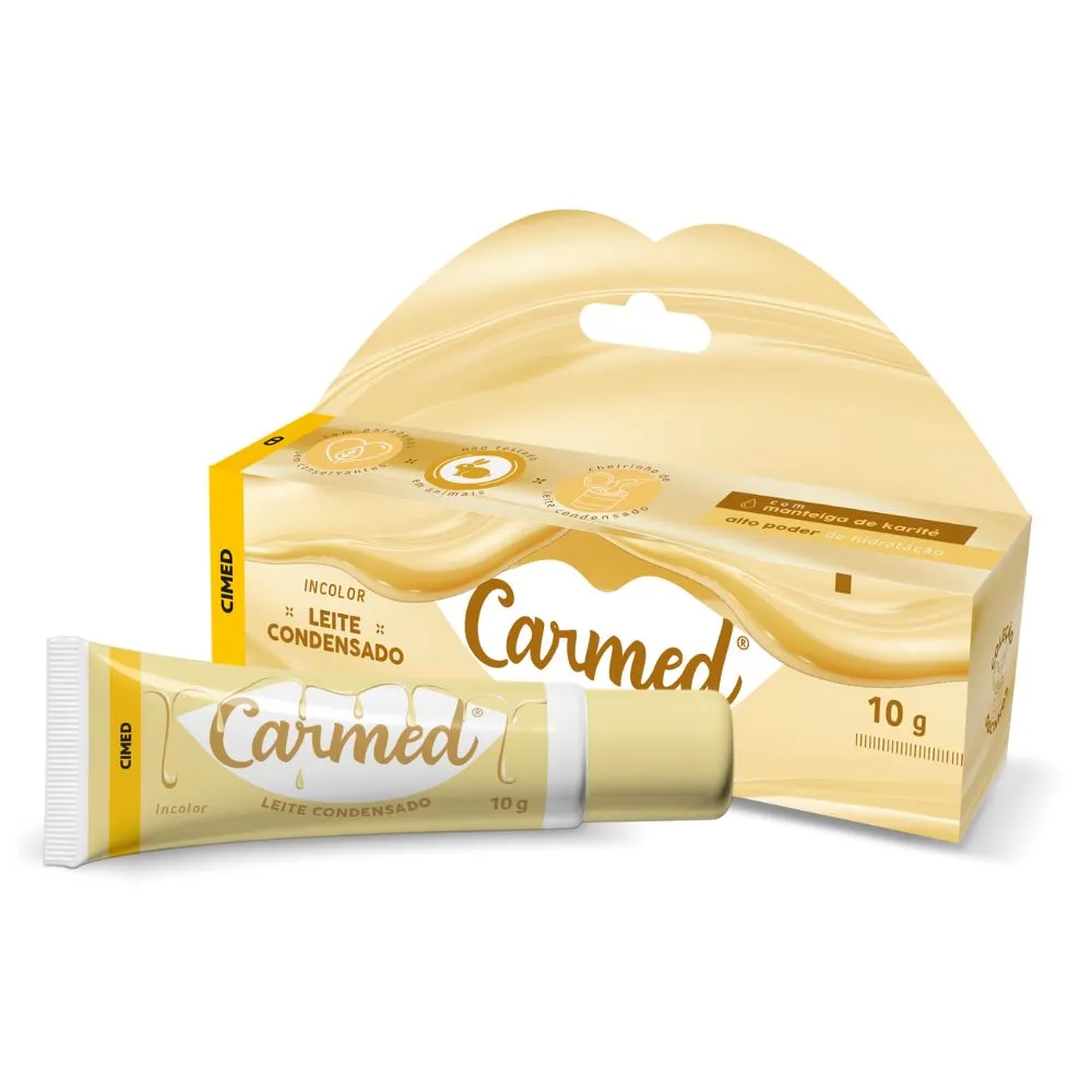 HIDRATANTE LABIAL CARMED LEITE CONDENSADO INCOLOR 10G