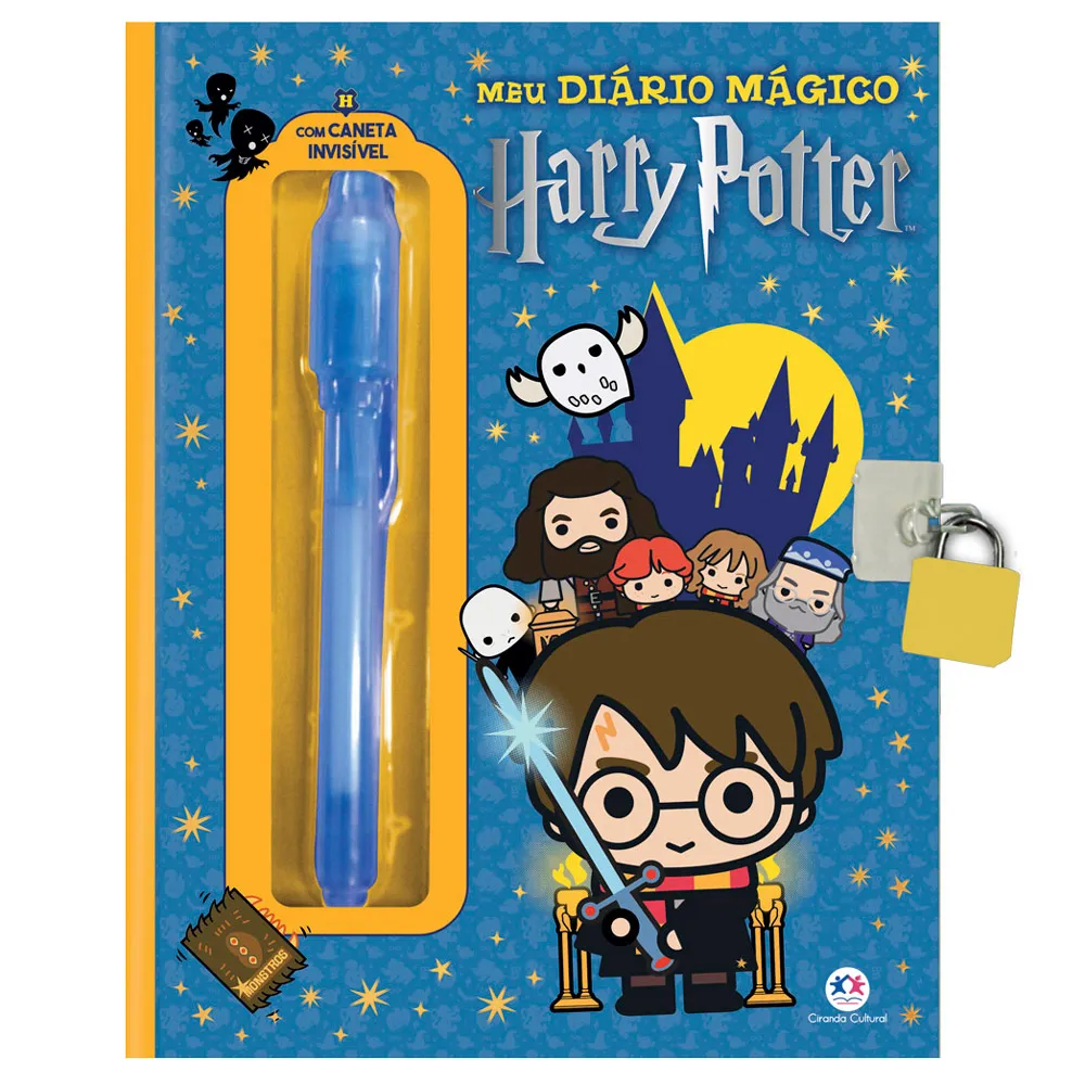 Meu Diário Mágico Harry Potter com 1 Caneta Invisível