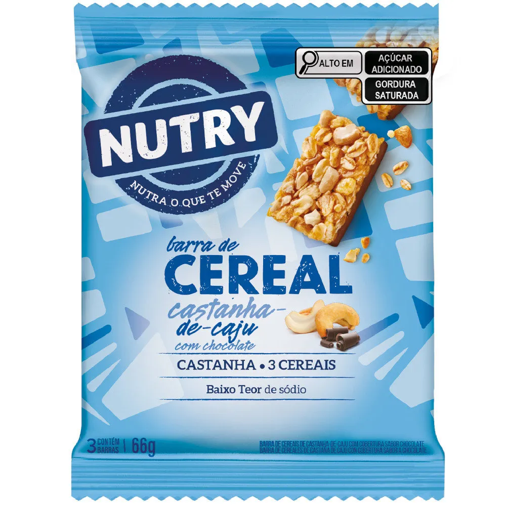 CEREAIS NUTRY CAJU CHOC 22G