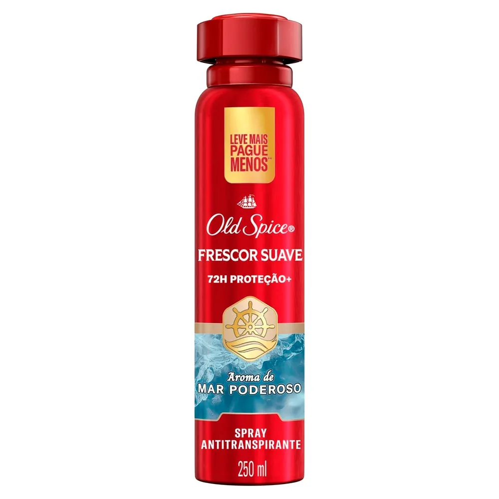 Desodorante Old Spice Frescor Suave Spray Antitranspirante 250ml