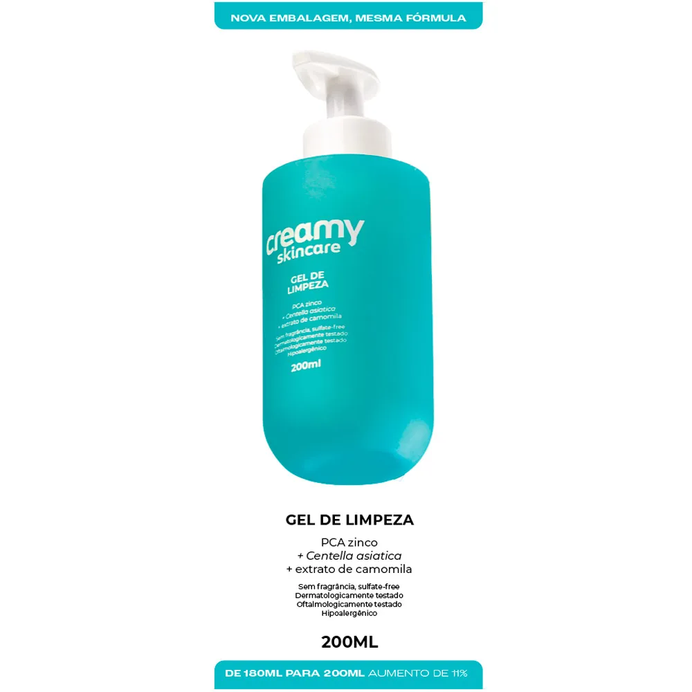 Gel de Limpeza Creamy Skincare 200ml - Drogaria Araujo