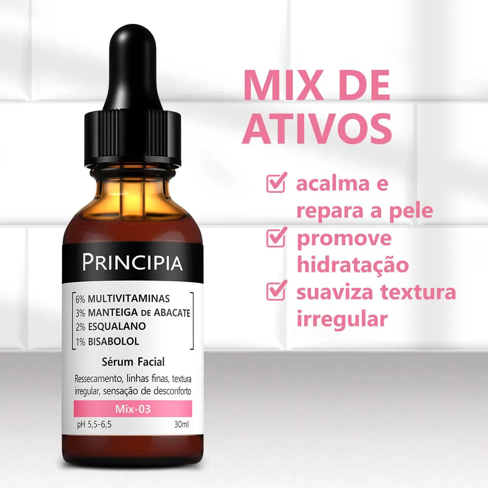 Sérum Facial Principia Multivitaminas Mix 03 30ml - Drogaria Araujo