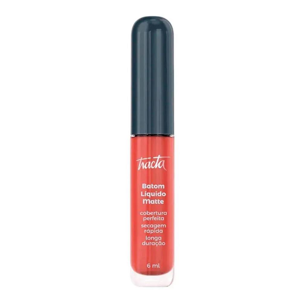 Batom Líquido Matte Tracta Cor Nude Rosado 65 com 6ml