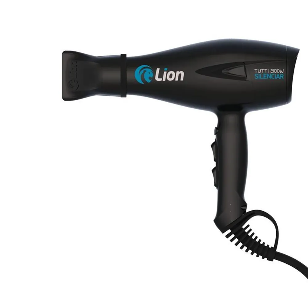 Secador de Cabelo Lion Tutti Silenciar Preto 2100W 127V