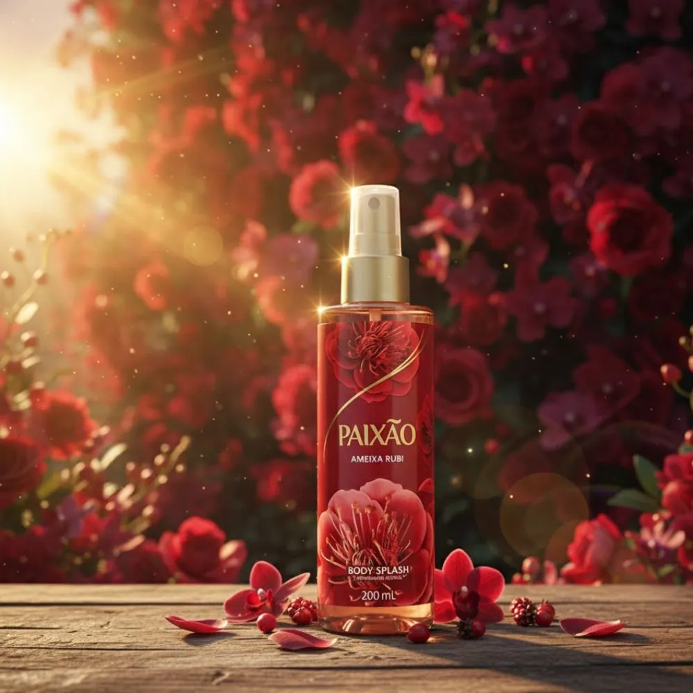 Body Splash Paixão Tentadora Ameixa Rubi 200ml - Drogaria Araujo