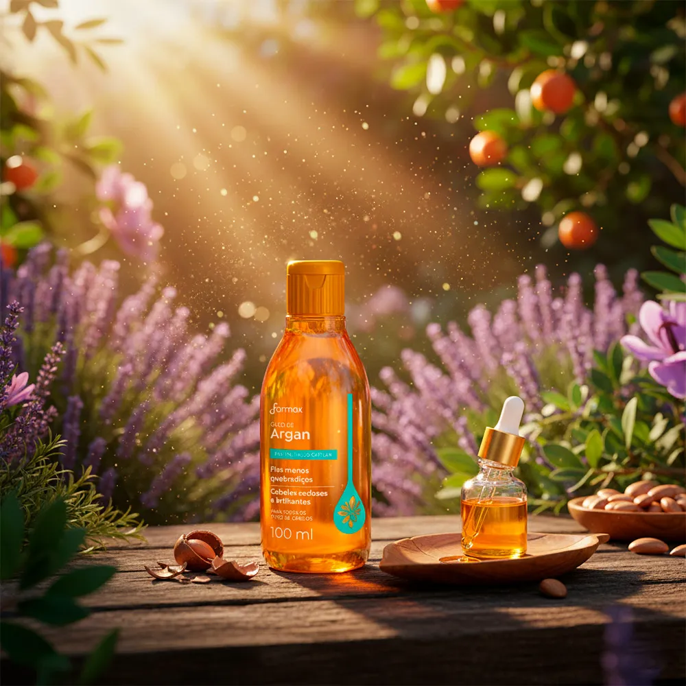 Óleo de Argan Farmax Revitalização Capilar para Todos os Tipos de