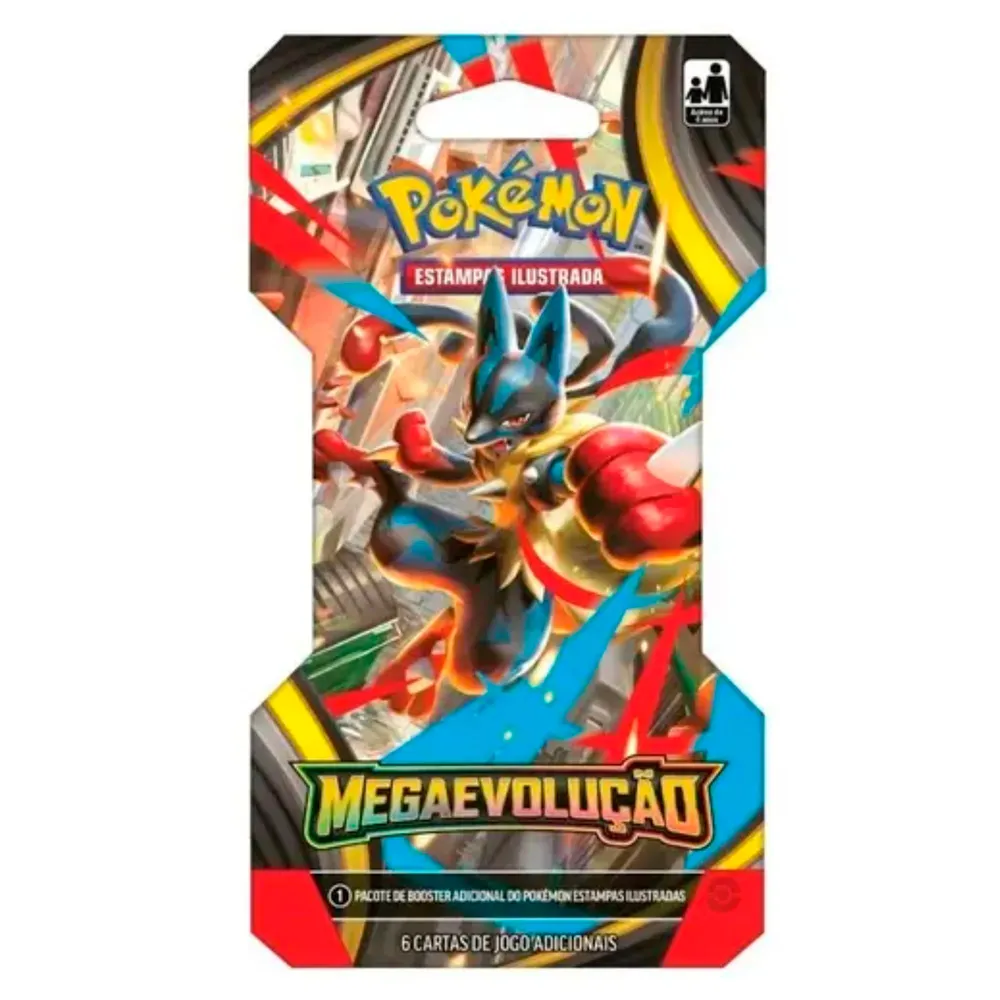 Pokémon Megaevolução com 6 Cartas de Jogo Adicionais Sortidas