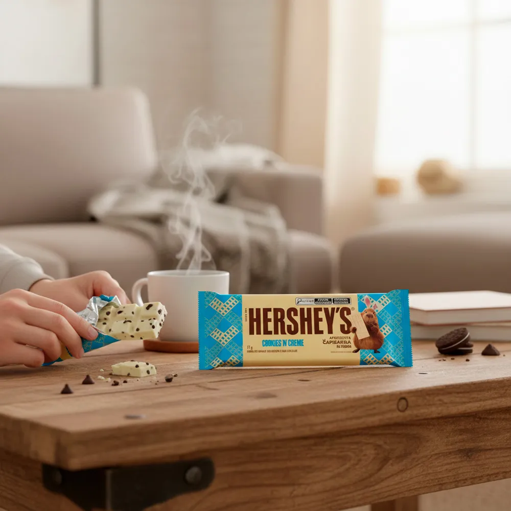 Chocolate Hershey's Cookies 'N' Creme Capibarra da Páscoa Branco
