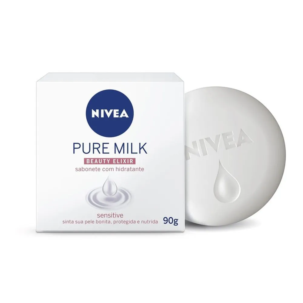 Sabonete em Barra NIVEA Pure Milk Sensitive 6 unidades