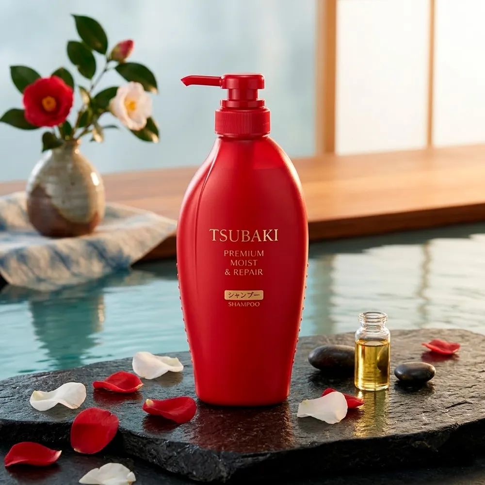 Shampoo Tsubaki Premium Moist e Repair 450ml - Drogaria Araujo