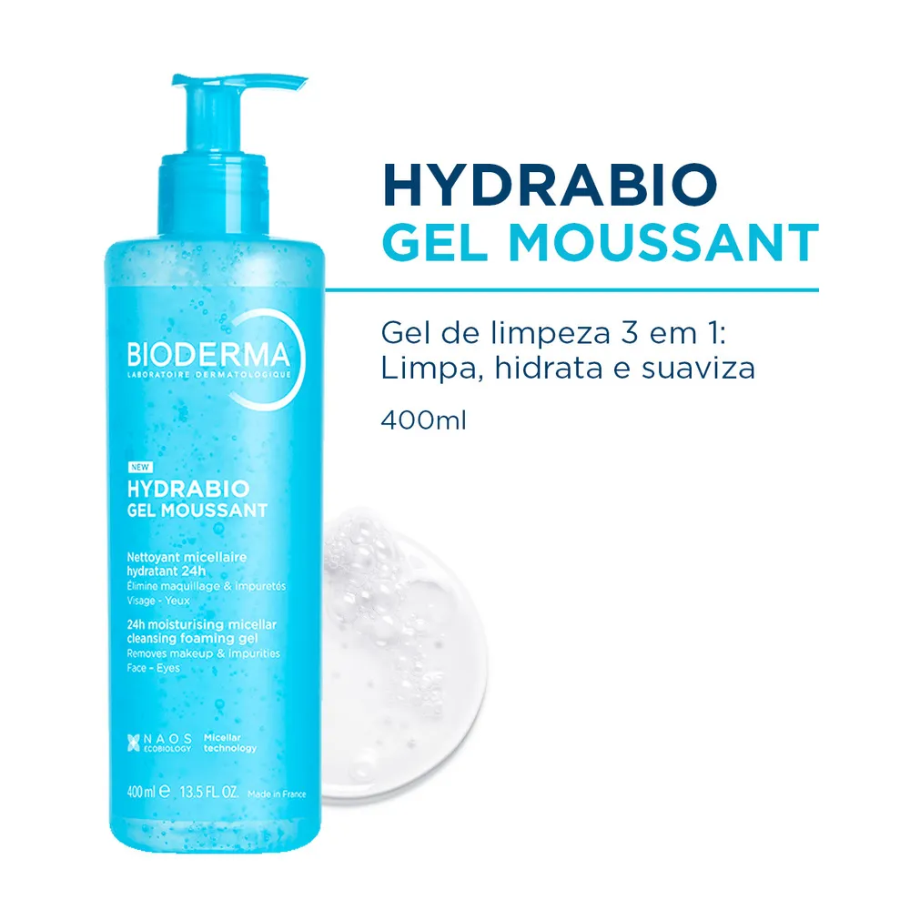 Hydrabio Gel Moussant Bioderma Gel de Limpeza Facial Higiene