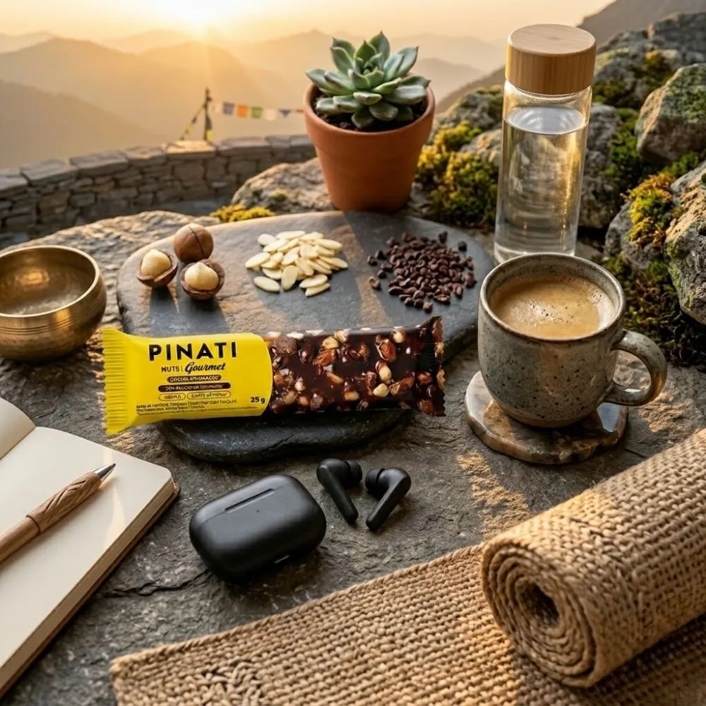 くりナッツ5点 Barra de Cereais Pinati Nuts Gourmet Chocolate Amargo 25g