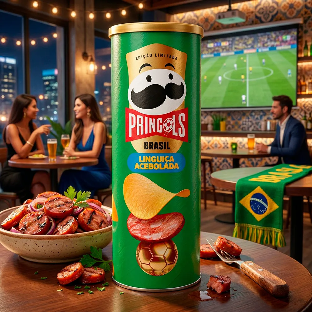 Batata Pringols Brasil Linguiça Acebolada 100g - Drogaria Araujo