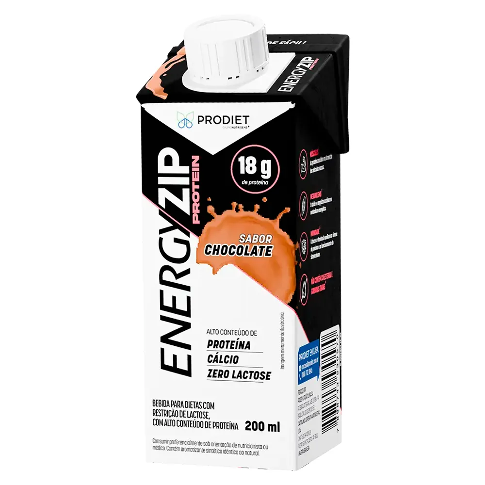 EnergyZip Protein Sabor Chocolate com 18g de Proteína 200ml