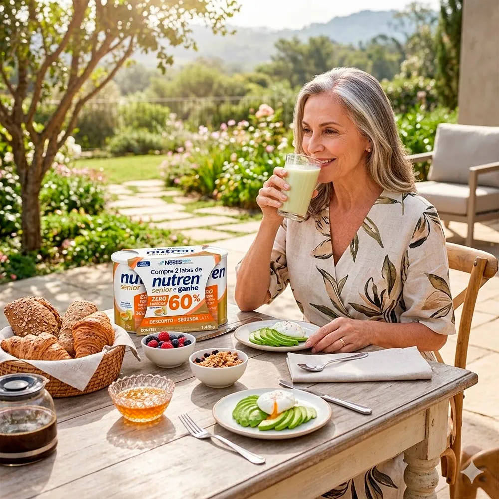 Nutren Senior Zero Lactose Sem Sabor Ganhe 60% de Desconto na