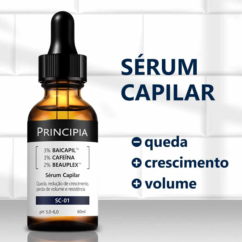Sérum Capilar Principia Baicapil Cafeína Antiqueda e Crescimento