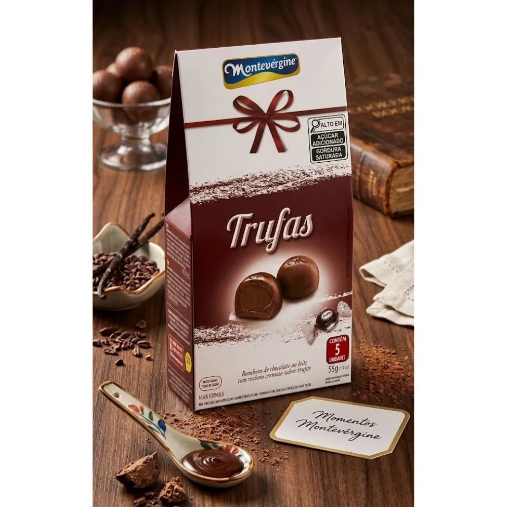BOMBOM DE CHOC C/ RECH MONT. 55G TRUFAS