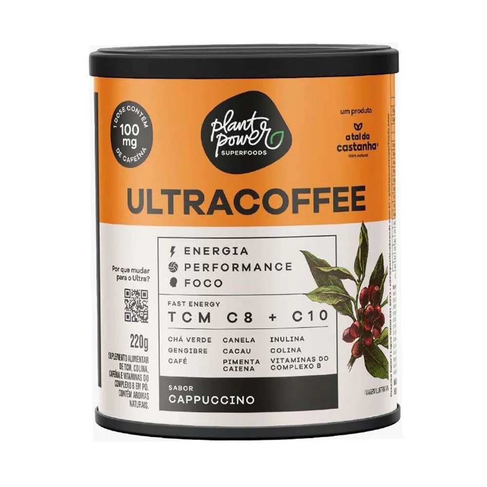 Suplemento Alimentar Plant Power Ultracoffe Cappuccino 220g