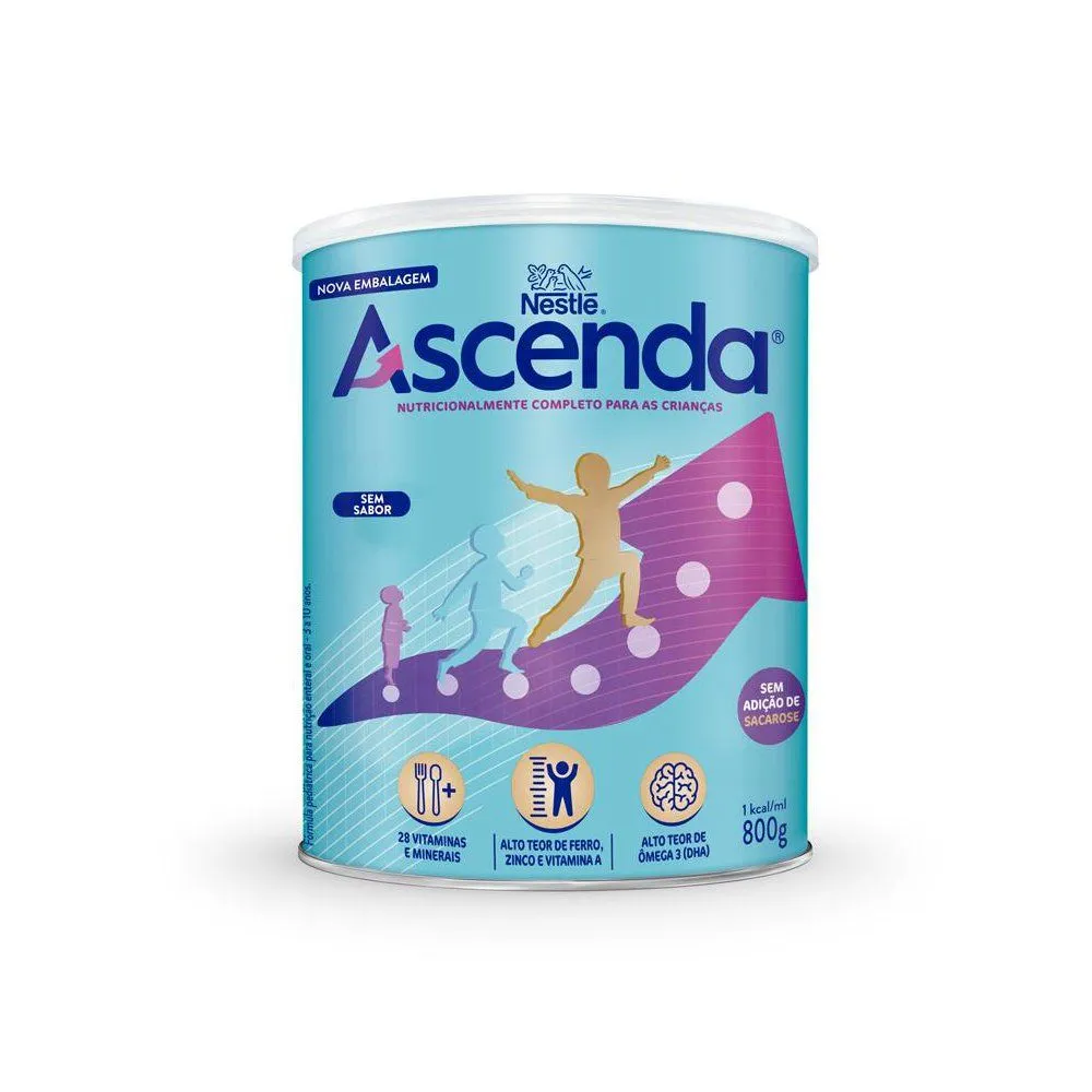 Suplemento Alimentar Nestlé Ascenda Sem Sabor 800g