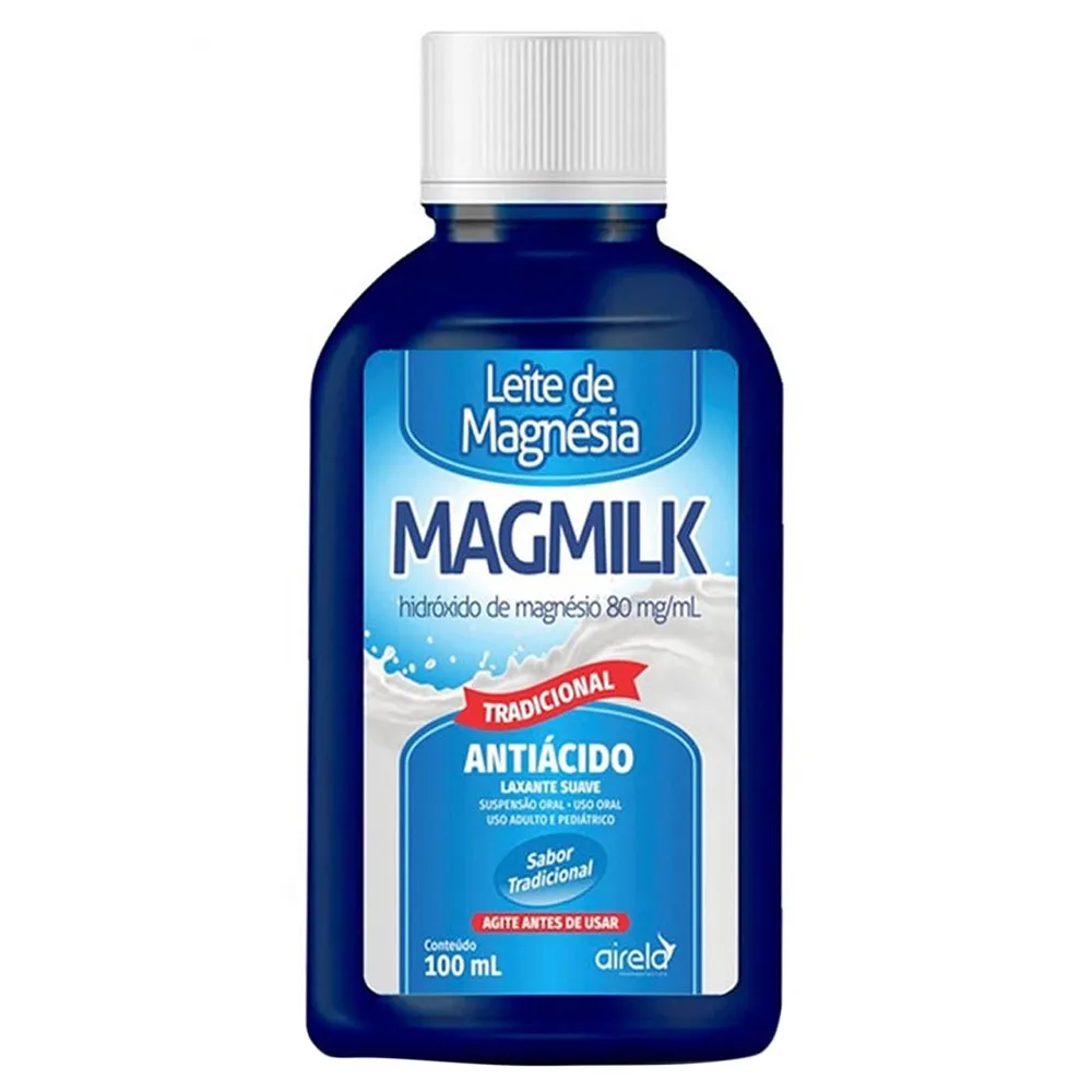 Leite de Magnésia Magmilk Tradicional 100ml