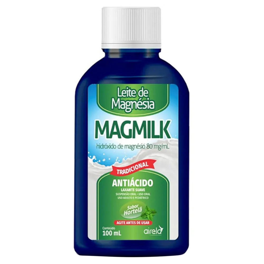 Leite de Magnésia Magmilk Sabor Hortelã 100ml