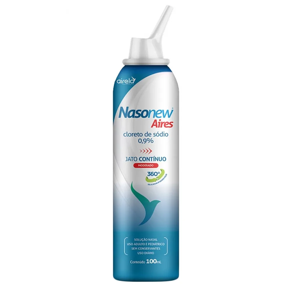 Nasonew Aires 0,9% Solução Nasal Jato Moderado Contínuo 100ml