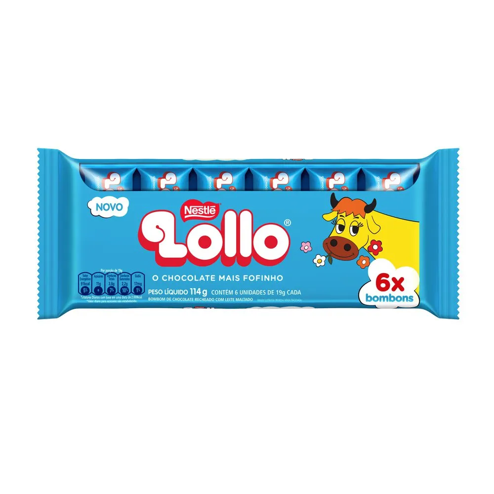 Chocolate Nestlé Lollo com 114g