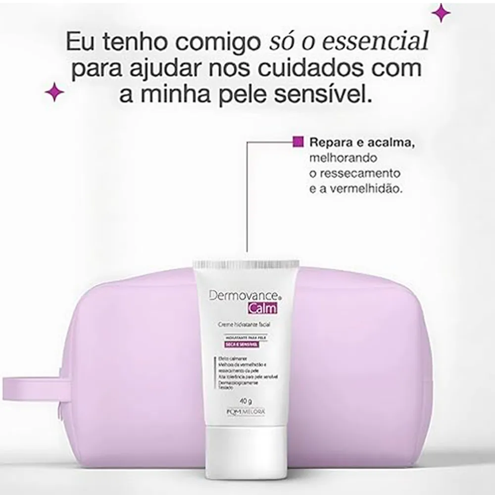 Dermovance Calm Hidratante Facial Pele Seca e Sensível 40g