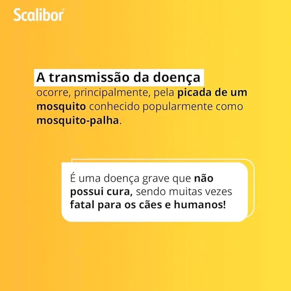 Coleira Scalibor Antiparasitária para Cães Auxilia no Controle de Infestações de Carrapatos, Pulgas e Mosquitos Leishmaniose 48cm 19g