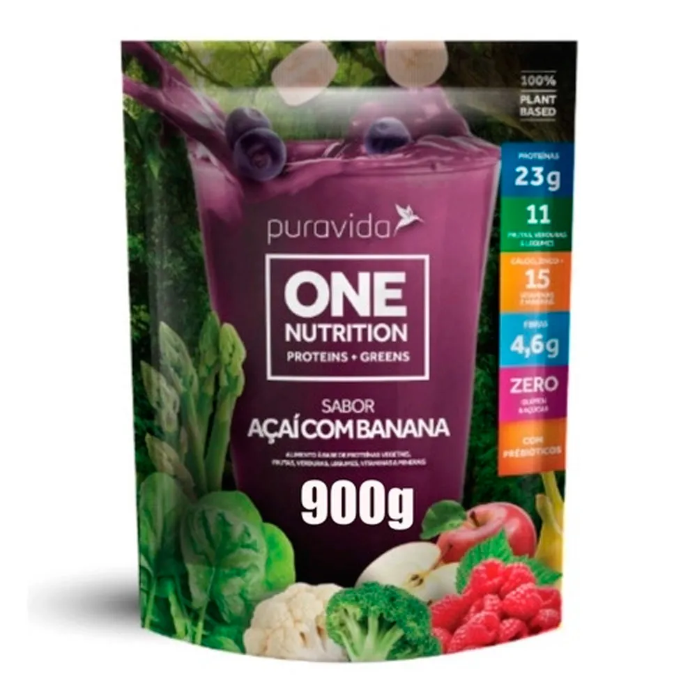 One Nutrition Protein Puravida Açaí com Banana 900g