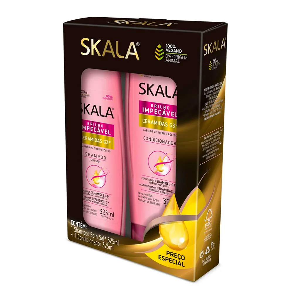 Shampoo + Condicionador Skala Ceramidas 325ml cada