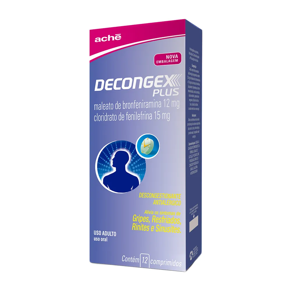 Decongex Plus com 12 Comprimidos