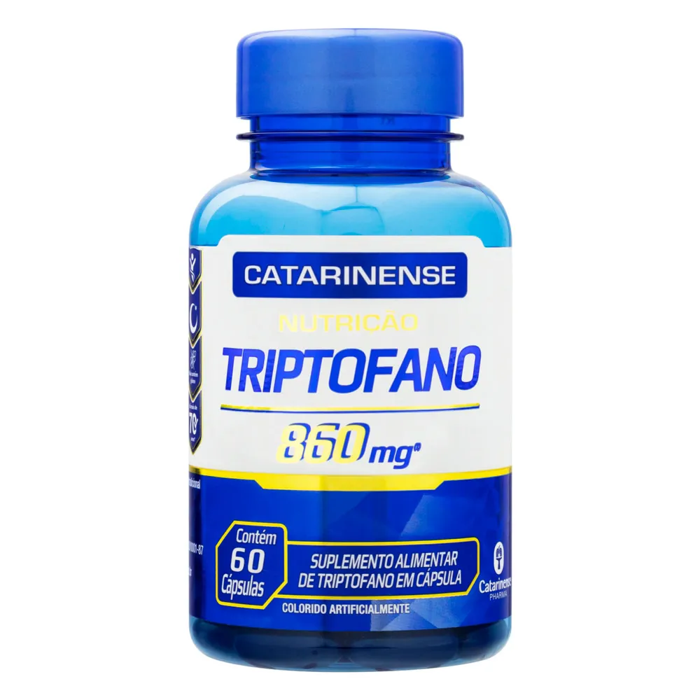 Triptofano 860mg Catarinense com 60 Cápsulas