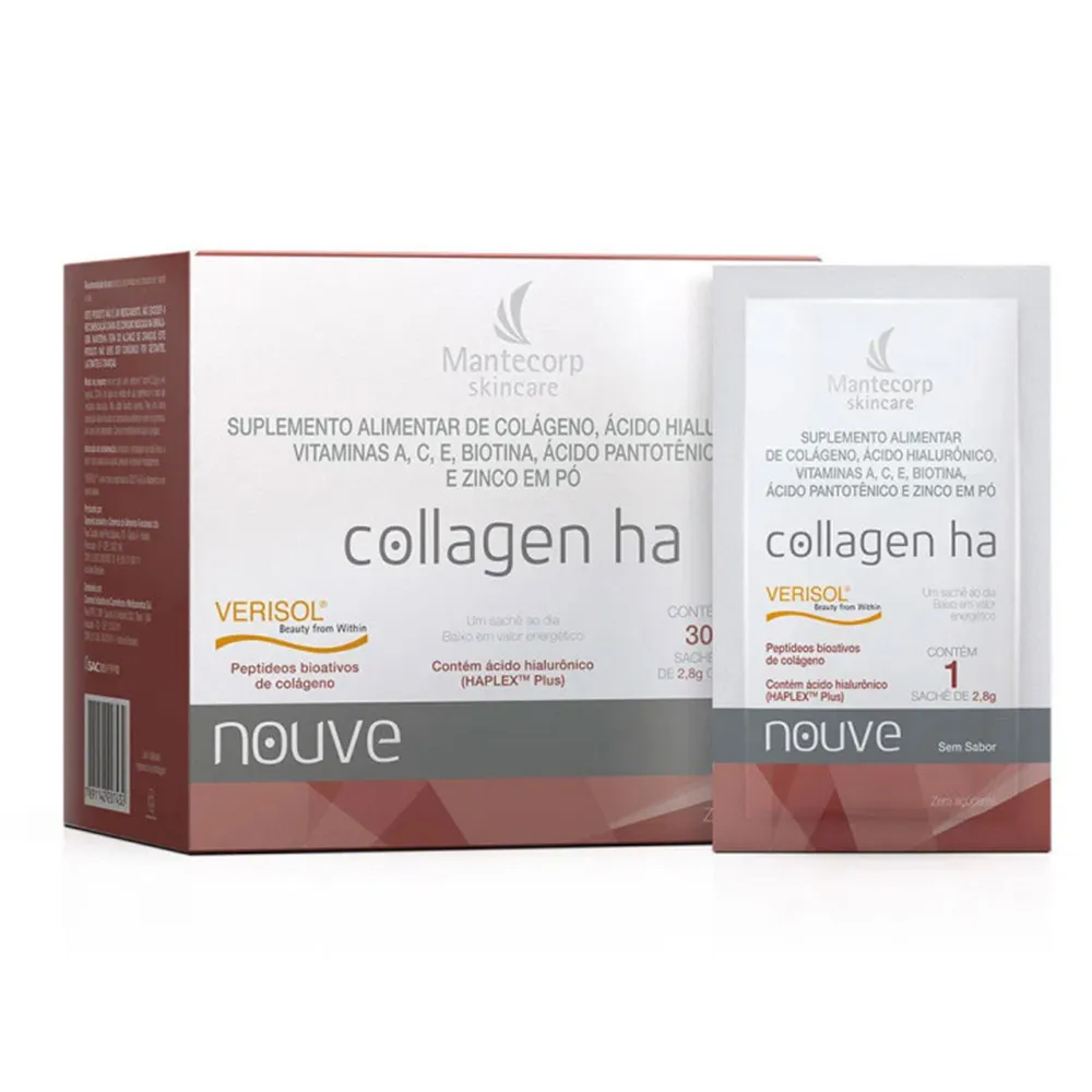 Nouve Collagen HA Colágeno Verisol com 30 Sachês de 2.8g cada