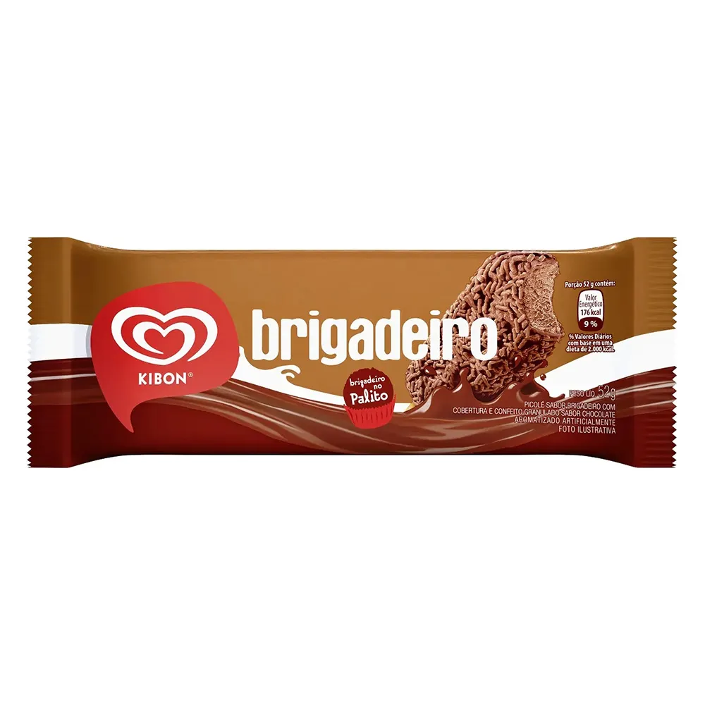 Picolé Kibon Brigadeiro