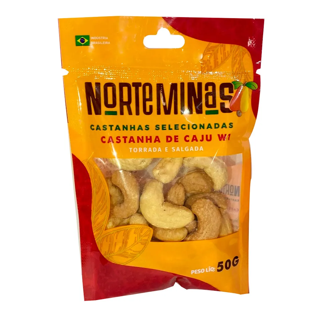 Castanhas de Caju Norteminas Torradas e Salgadas 50g