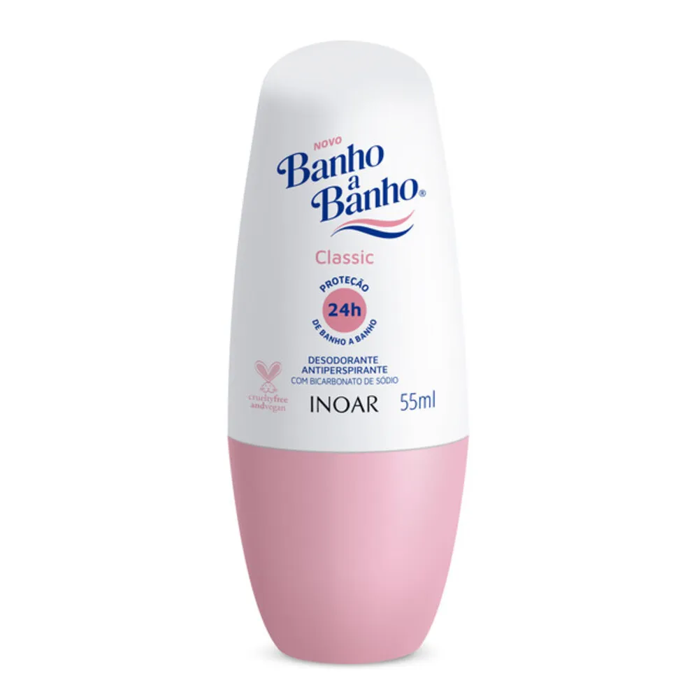 Desodorante Banho a Banho Classic Roll-on Antiperspirante 55ml