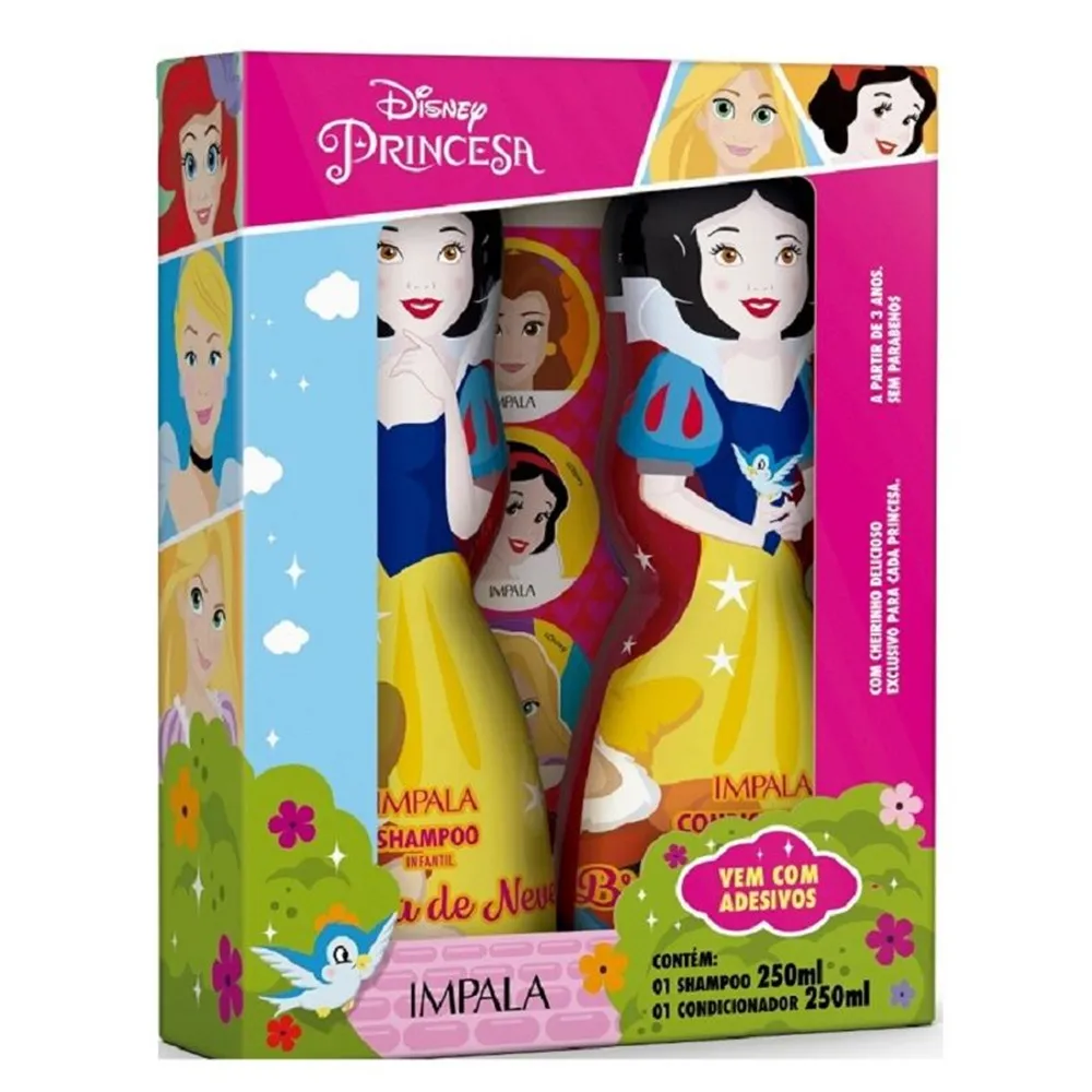 Shampoo + Condicionador Infantil Impala Branca de Neve 250 ml cada