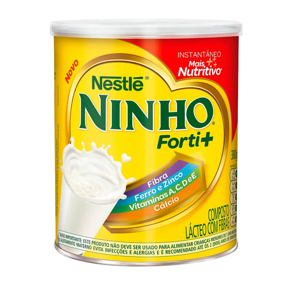 Composto Lácteo Ninho Forti+ Instantâneo Lata 380g